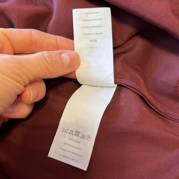 J Crew Women's Nadia Silk Chiffon Dress Cocktail Party Wedding Burgundy Sz 6 NWT - Picture 12 of 15